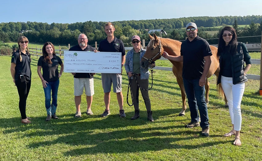 Pat O'Brien Real Estate Gives back to northern michigan equine therapy